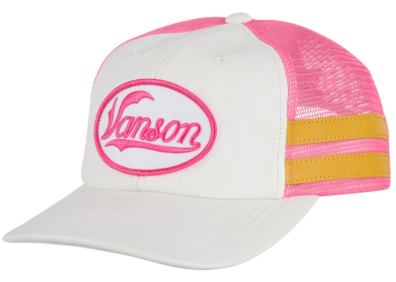 Supreme Vanson Leathers Mesh Back 6 Panel White - supreme-vanson-leathers-mesh-back-6-panel-white