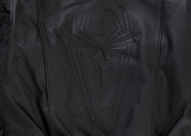 Supreme Vanson Leathers Spider-Man Jacket Black - vue 4
