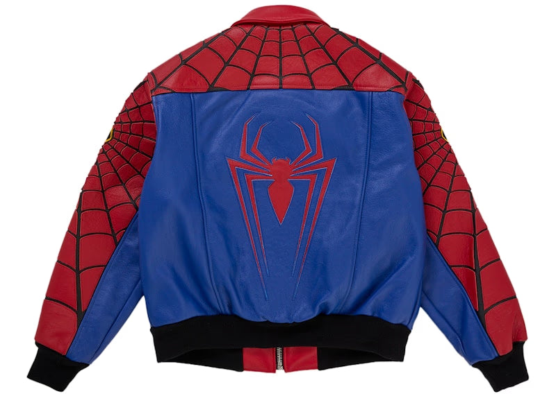 Supreme Vanson Leathers Spider-Man Jacket Multicolor - vue 3