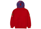 Supreme Vanson Leathers Spider Web Zip Up Hooded Sweatshirt Red - vue vue 2