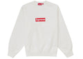 Supreme Washed Box Logo Crewneck White - supreme-washed-box-logo-crewneck-white