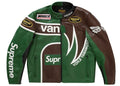 Supreme Yohji Yamamoto Vanson Leathers Split Jacket Green - supreme-yohji-yamamoto-vanson-leathers-split-jacket-green
