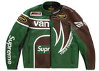 Supreme Yohji Yamamoto Vanson Leathers Split Jacket Green - supreme-yohji-yamamoto-vanson-leathers-split-jacket-green
