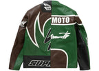 Supreme Yohji Yamamoto Vanson Leathers Split Jacket Green - vue vue 3