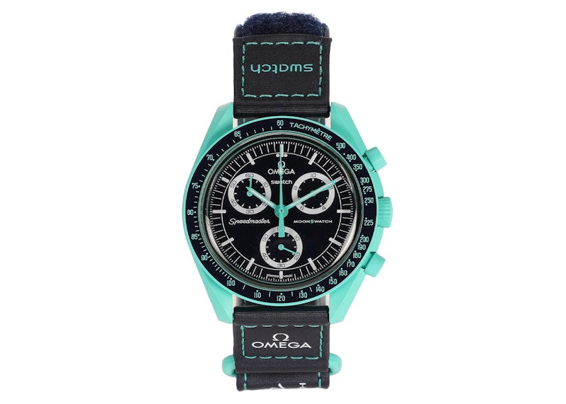 Swatch X Omega Bioceramic Moonswatch Mission On Earth Polar Lights So33l103 Navy - swatch-x-omega-bioceramic-moonswatch-mission-on-earth-polar-lights-so33l103-navy
