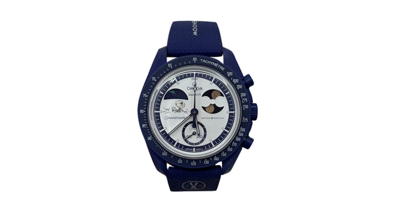 Swatch X Omega Bioceramic Moonswatch Mission To Earthphase Moonshine Snoopy Gold So33n702l White - swatch-x-omega-bioceramic-moonswatch-mission-to-earthphase-moonshine-snoopy-gold-so33n702l-white