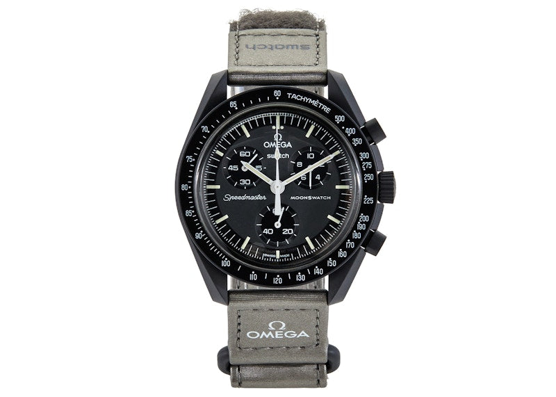 Swatch X Omega Bioceramic Moonswatch Mission To Mercury So33a100 Grey - swatch-x-omega-bioceramic-moonswatch-mission-to-mercury-so33a100-grey