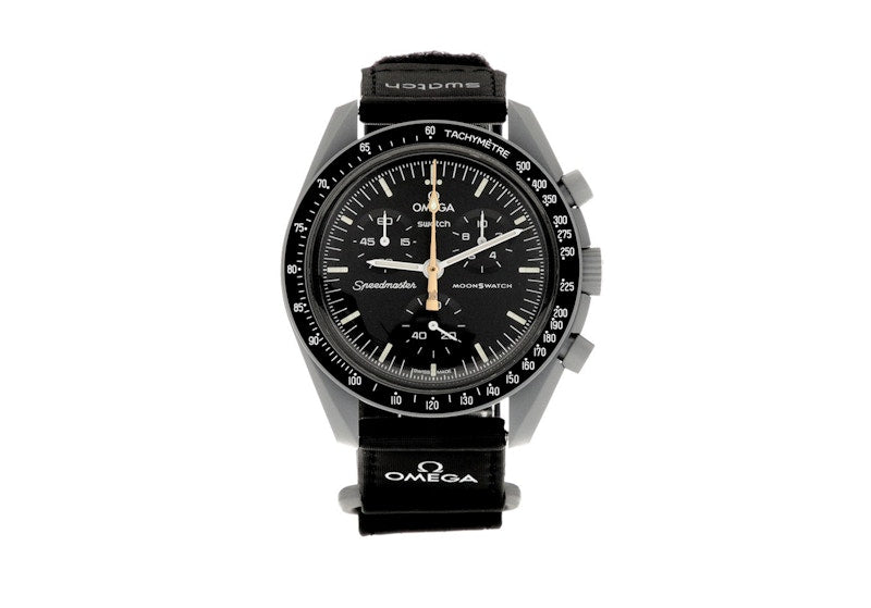 Swatch X Omega Bioceramic Moonswatch Mission To Moonshine Gold Beaver Moon So33m102 111 Black - swatch-x-omega-bioceramic-moonswatch-mission-to-moonshine-gold-beaver-moon-so33m102-111-black