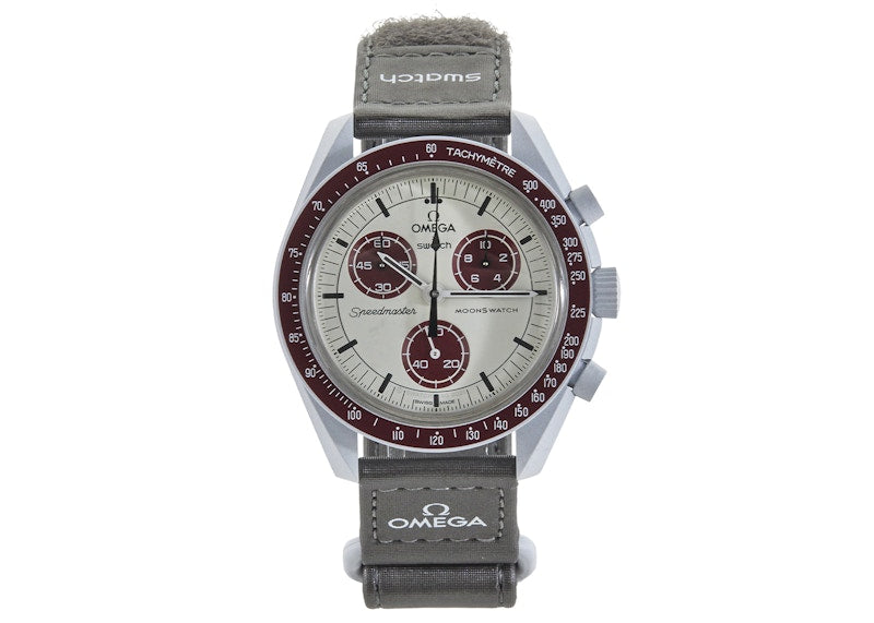 Swatch X Omega Bioceramic Moonswatch Mission To Pluto So33m101 Grey - swatch-x-omega-bioceramic-moonswatch-mission-to-pluto-so33m101-grey