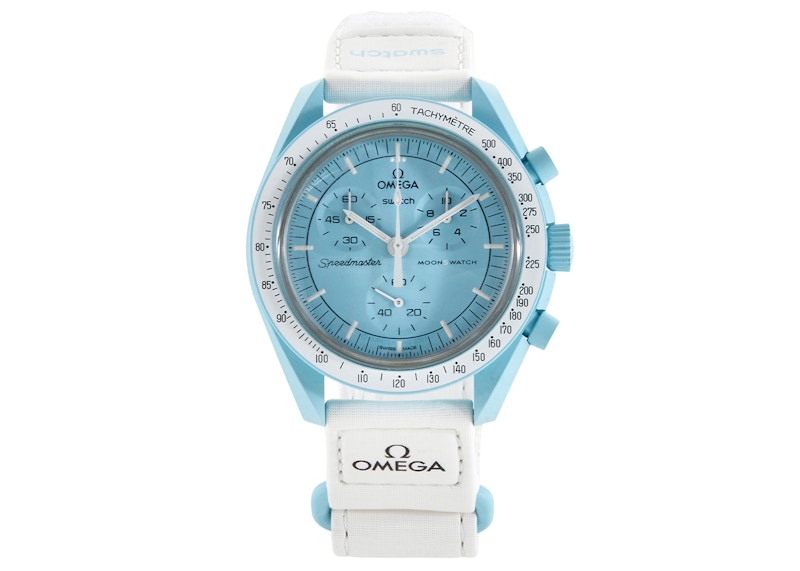 Swatch X Omega Bioceramic Moonswatch Mission To Uranus So33l100 Pale Blue - swatch-x-omega-bioceramic-moonswatch-mission-to-uranus-so33l100-pale-blue